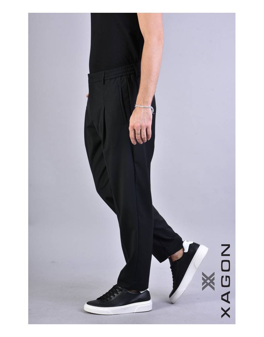 La haine inside us PANTALONE 2FCLIVE Nero Consegna Veloce
