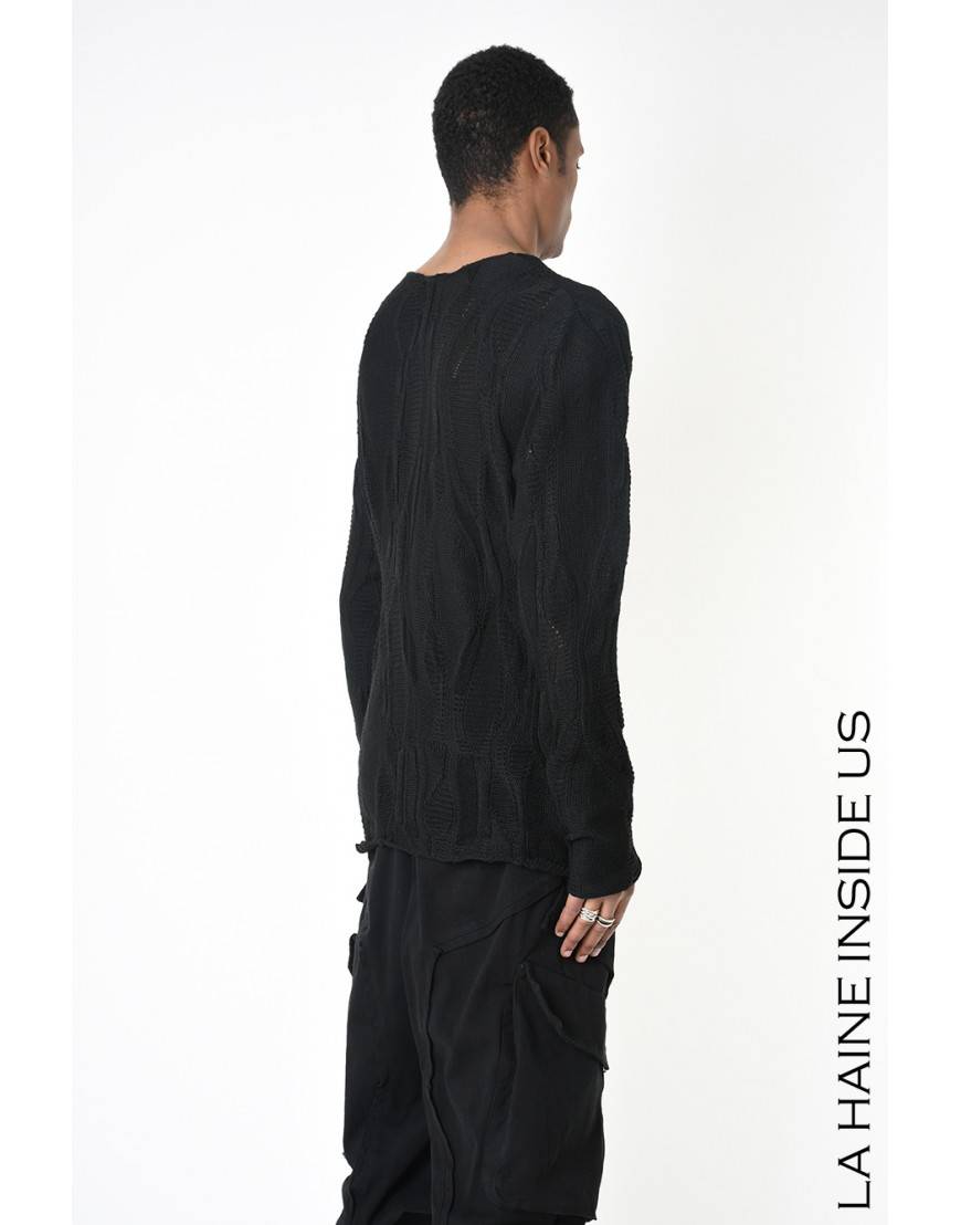 La haine inside us 3M LM243 MAGLIA Nero Nuova