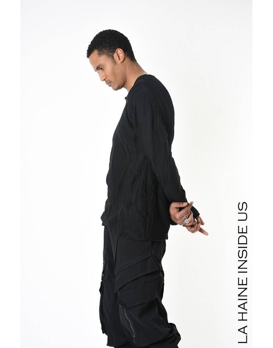 La haine inside us 3M LM243 MAGLIA Nero Nuova