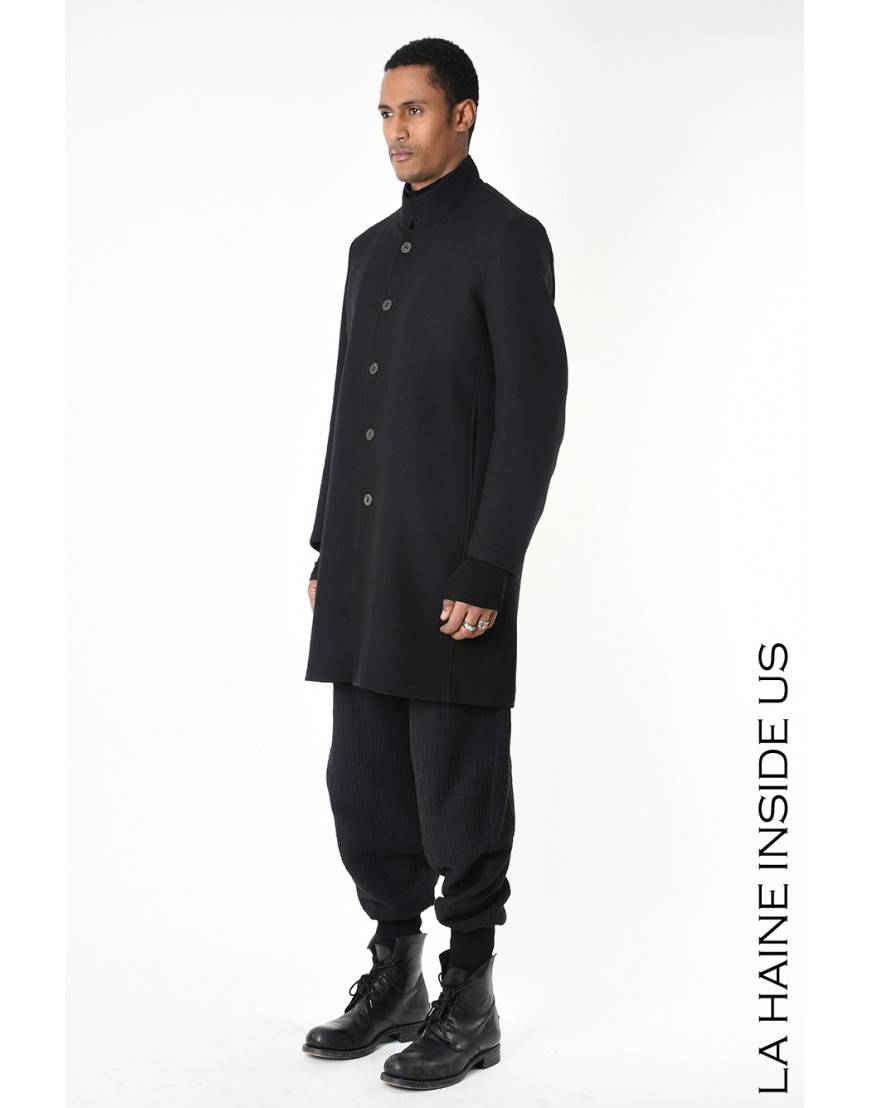 La haine inside us 3P LM238 CAPPOTTO Nero Vendite stagionali