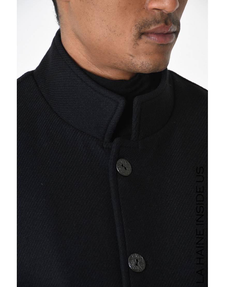 La haine inside us 3P LM238 CAPPOTTO Nero Vendite stagionali