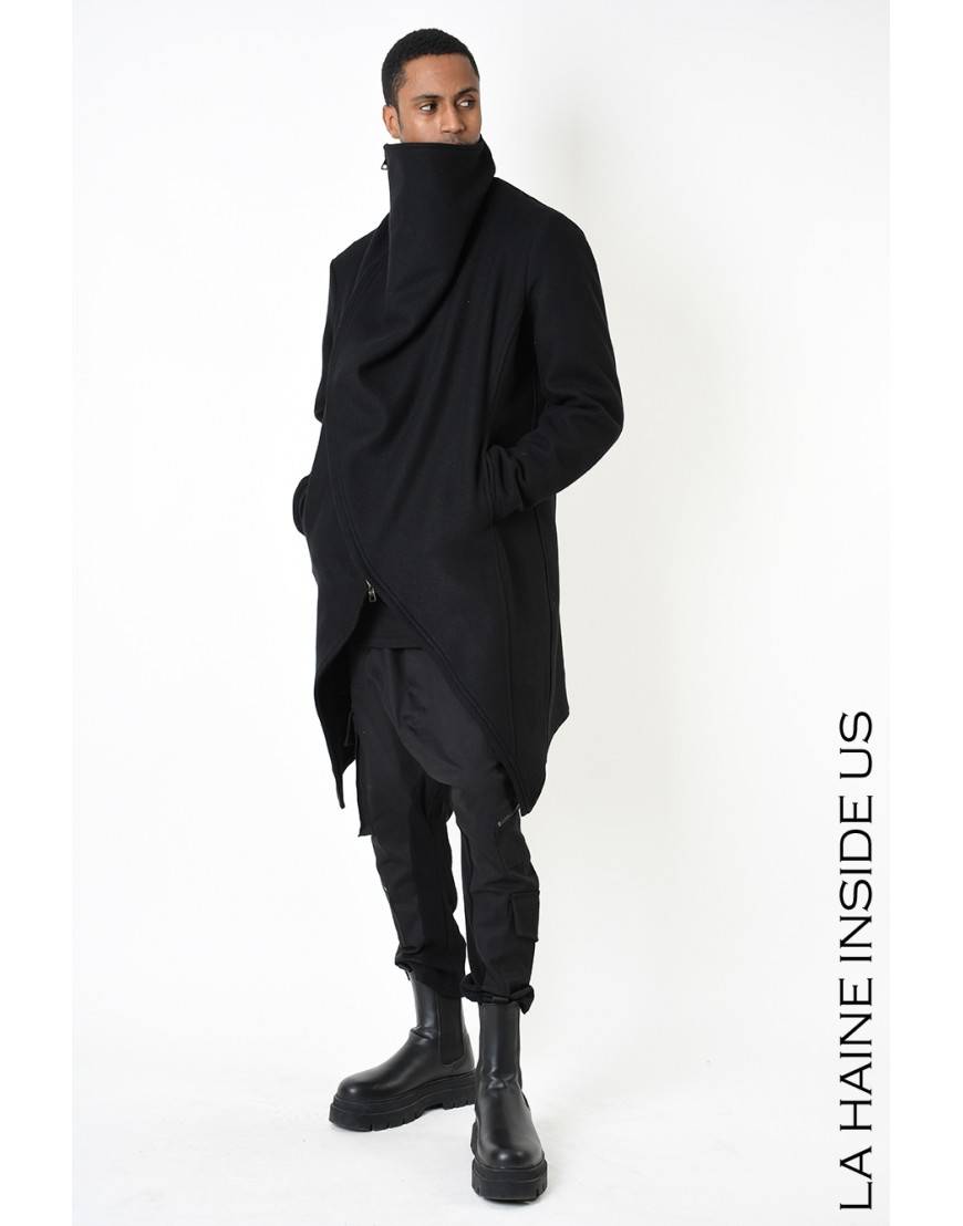 La haine inside us 3P LM239 CAPPOTTO Nero Black Friday