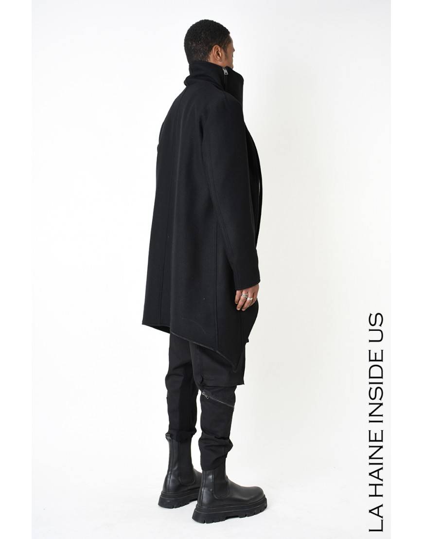 La haine inside us 3P LM239 CAPPOTTO Nero Black Friday