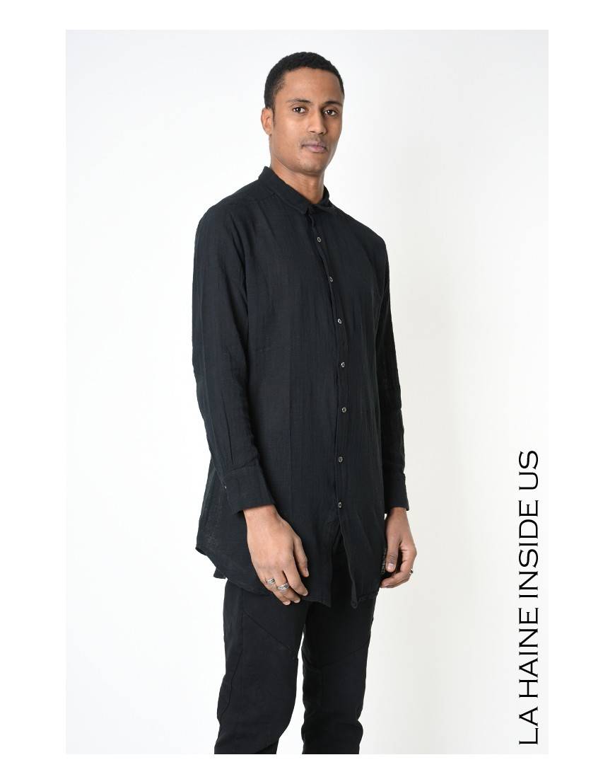 La haine inside us 3V LM114 CAMICIA Nero Offerta Pasqua