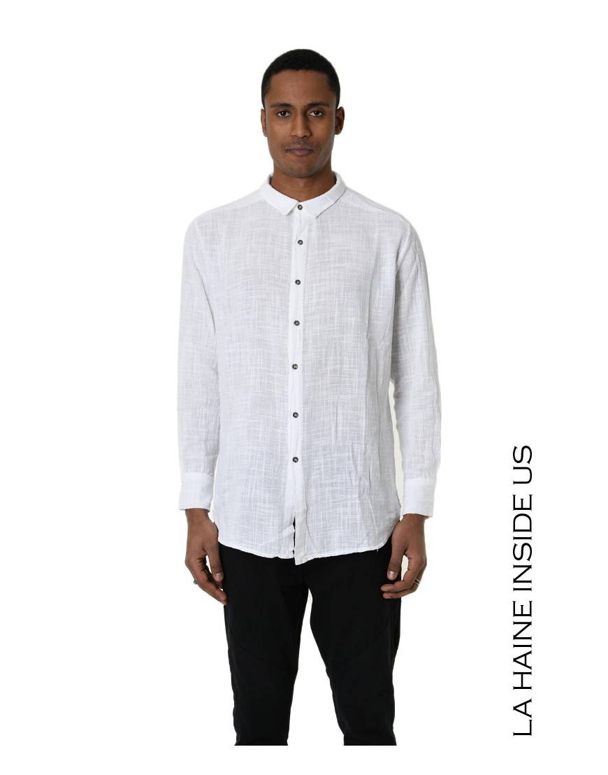 La haine inside us 3V LM116 CAMICIA Bianco Offerta per la Festa della Mamma