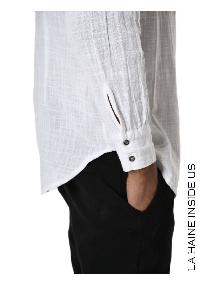 La haine inside us 3V LM116 CAMICIA Bianco Offerta per la Festa della Mamma