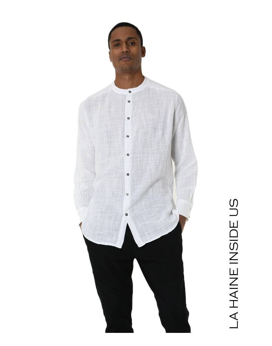 La haine inside us 3V LM118 CAMICIA Bianco Offerta San Valentino