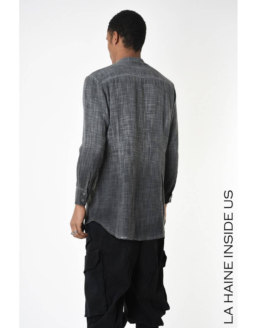 La haine inside us 3V LM236 CAMICIA Grigio Online Outlet