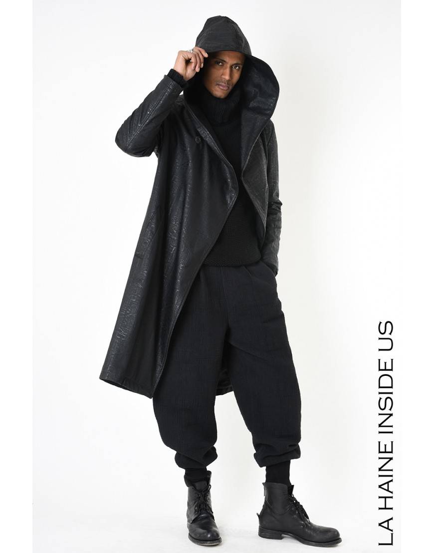 La haine inside us 3P LM249 CAPPOTTO Nero Offerte giornaliere