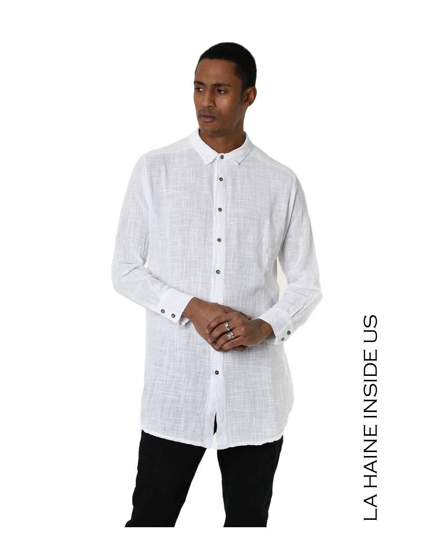 La haine inside us 3V LM114 CAMICIA Bianco Fino al 60% di sconto