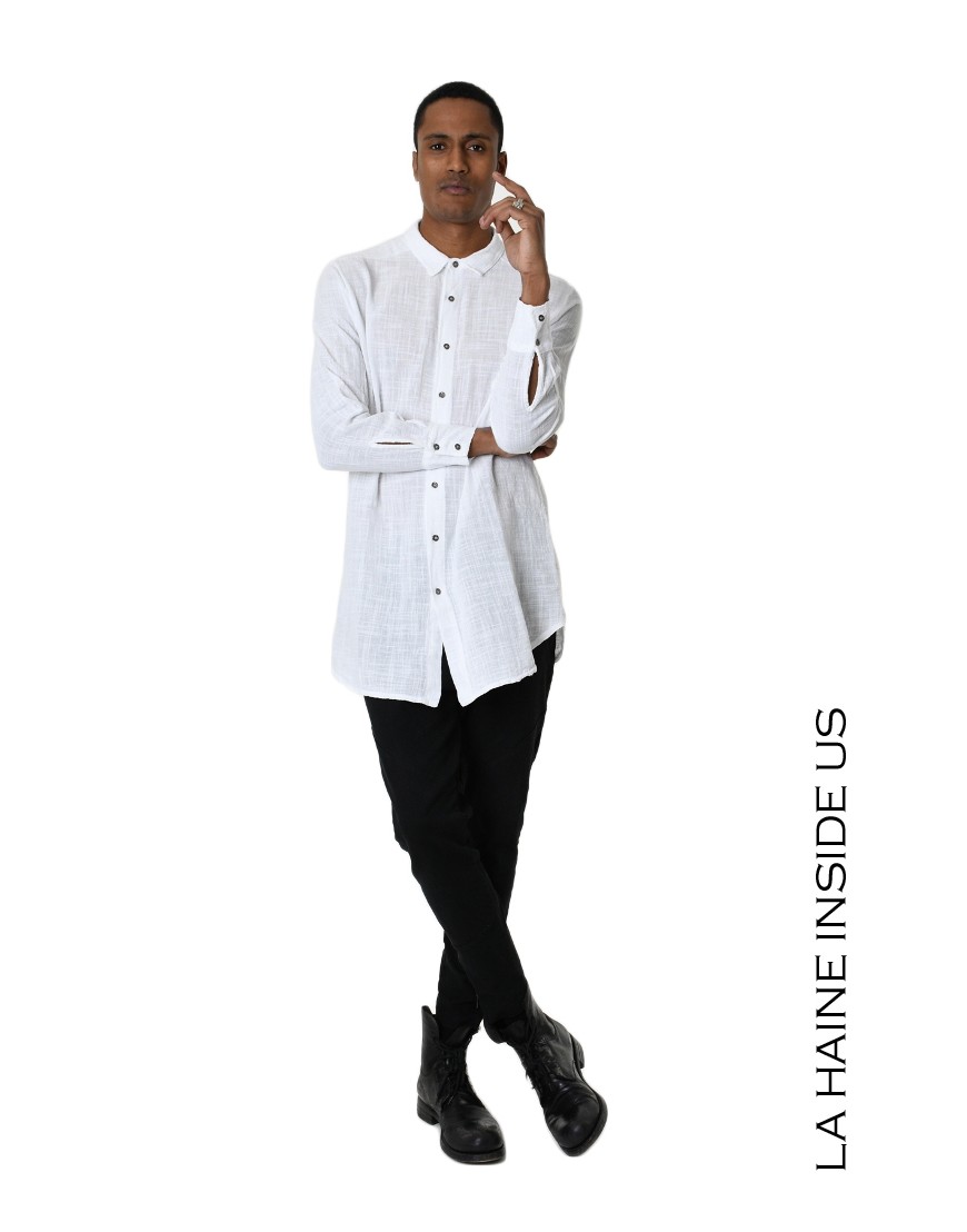 La haine inside us 3V LM114 CAMICIA Bianco Fino al 60% di sconto