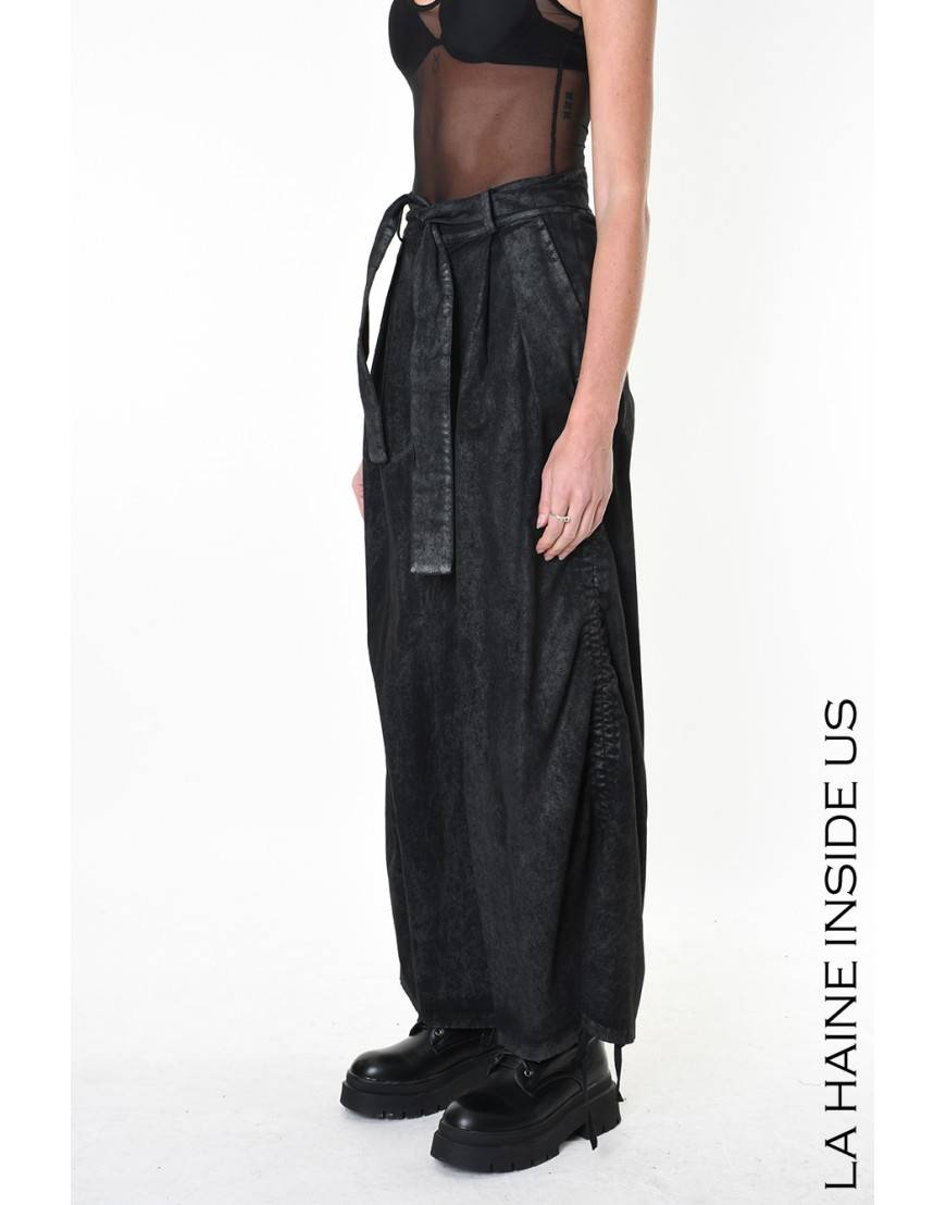 La haine inside us 4B LW879 PANTALONE Nero Sostegno trimestrale