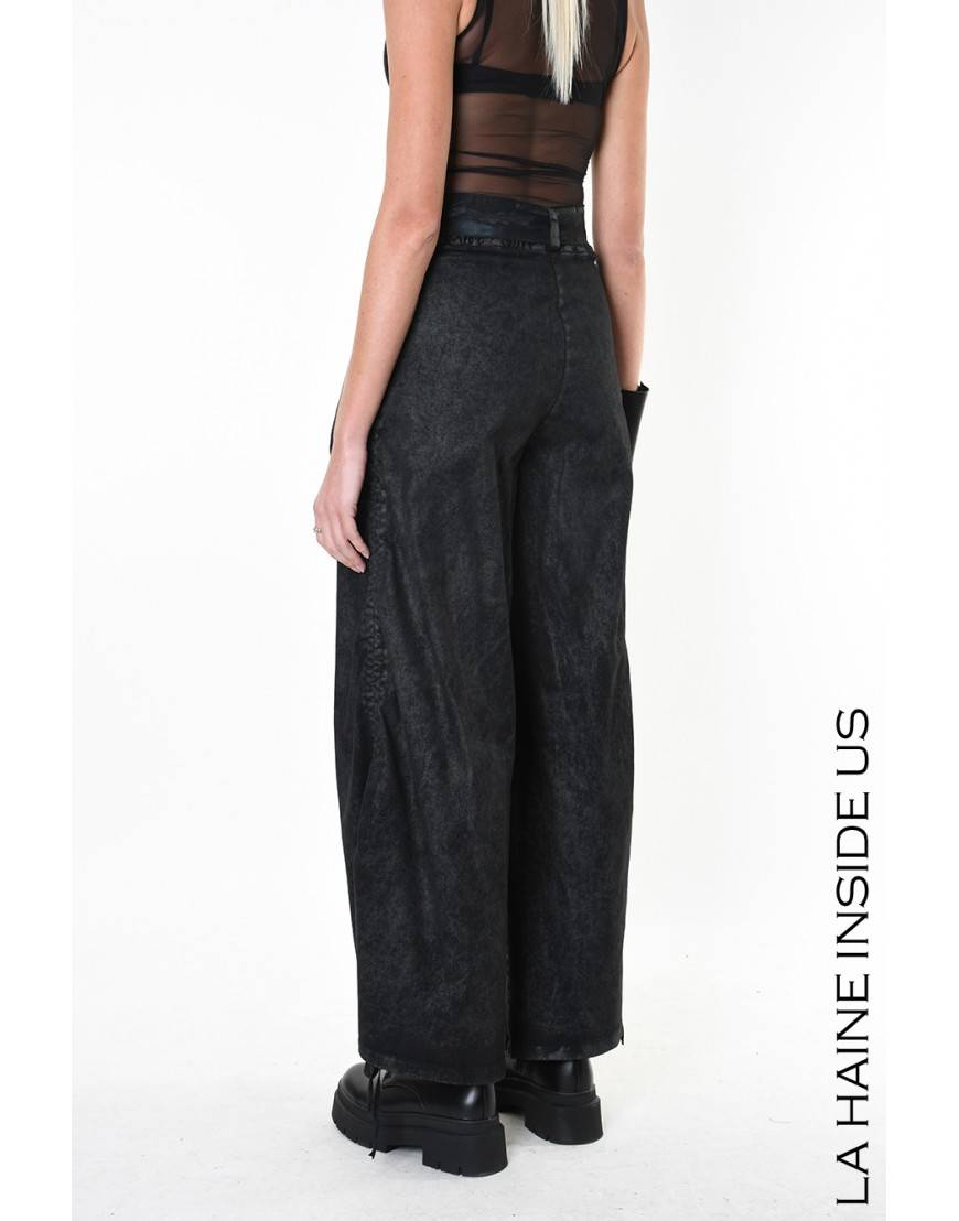 La haine inside us 4B LW879 PANTALONE Nero Sostegno trimestrale