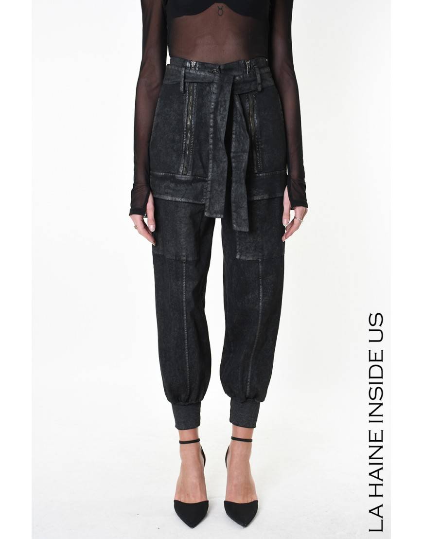 La haine inside us 4B LW880 PANTALONE UNISEX D Nero Fino al 55% di sconto