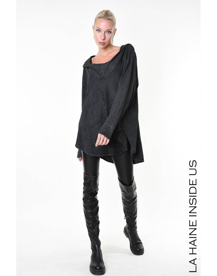 La haine inside us 4B LW882 MAGLIA Nero Solo un giorno rimasto