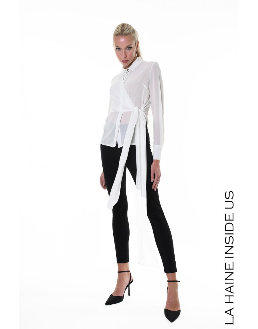 La haine inside us 4B LW927 CAMICIA Bianco Enormi sconti