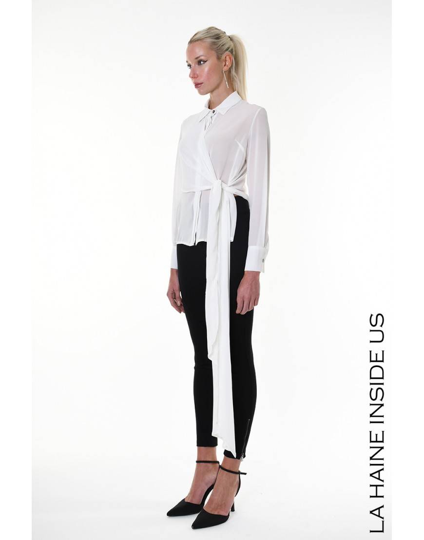 La haine inside us 4B LW927 CAMICIA Bianco Enormi sconti