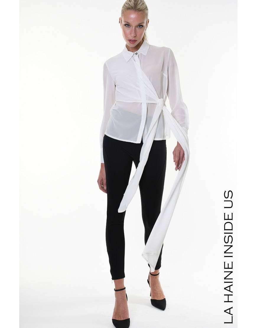 La haine inside us 4B LW927 CAMICIA Bianco Enormi sconti
