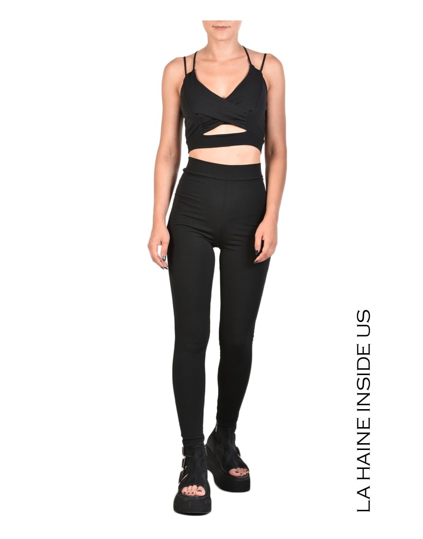 La haine inside us 4J LETTY LEGGINGS Nero Black Friday Prezzi