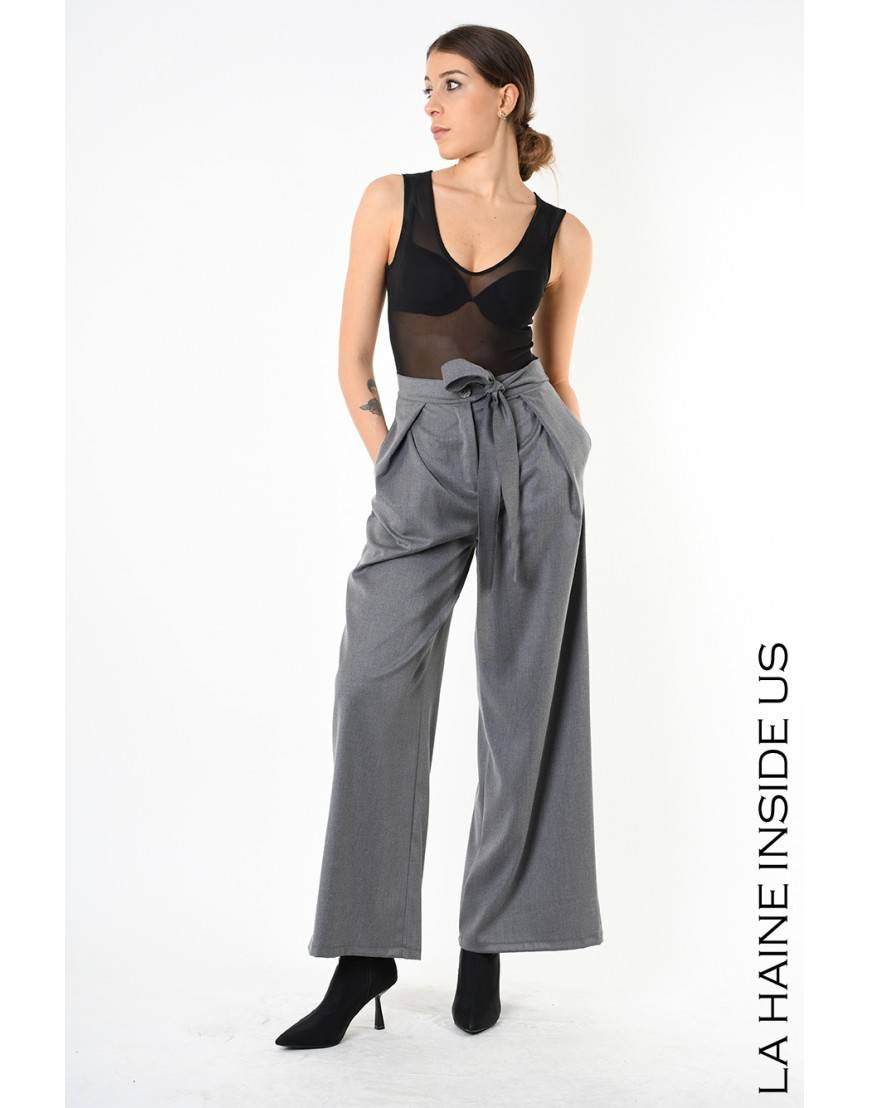 La haine inside us 4B LW829 PANTALONE Grigio Qualità