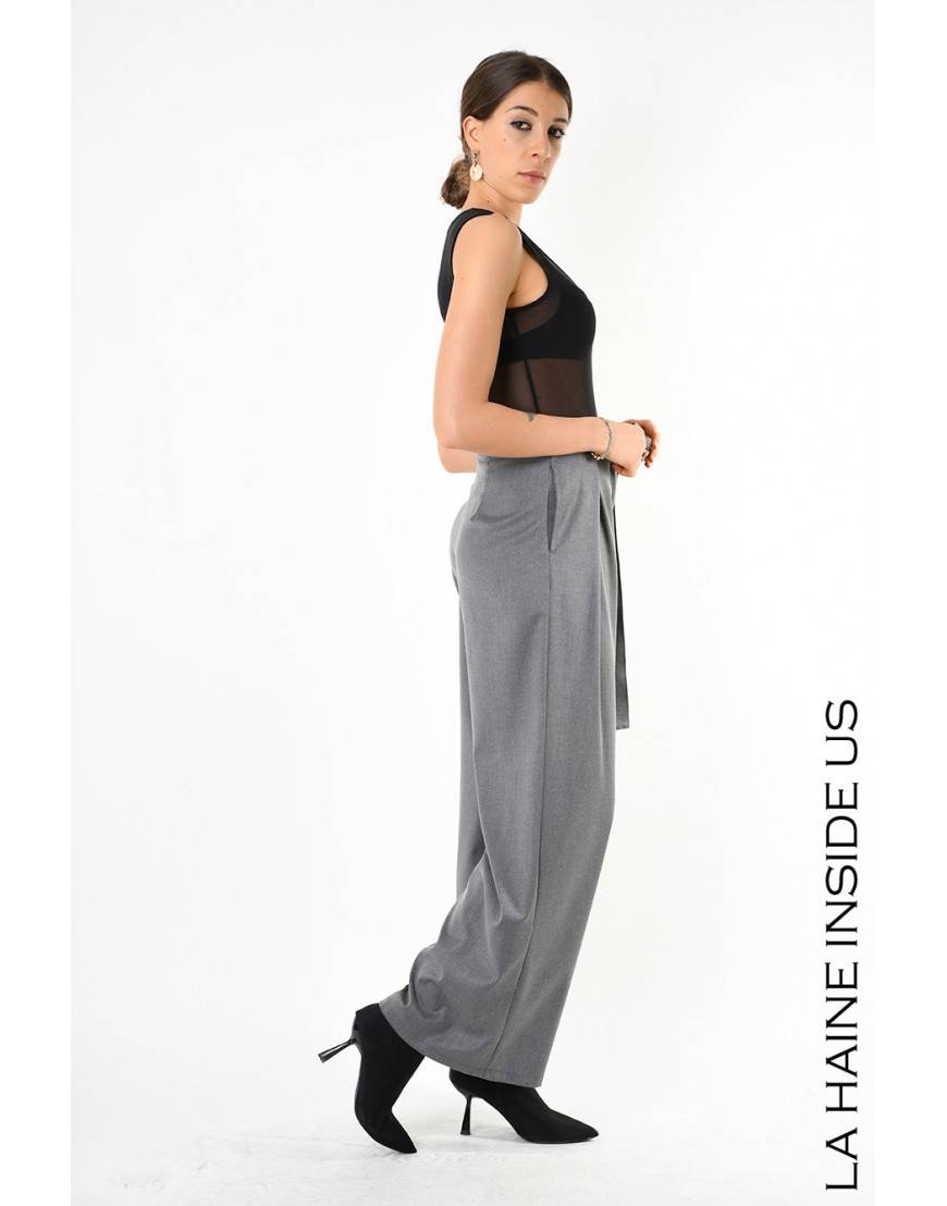 La haine inside us 4B LW829 PANTALONE Grigio Qualità