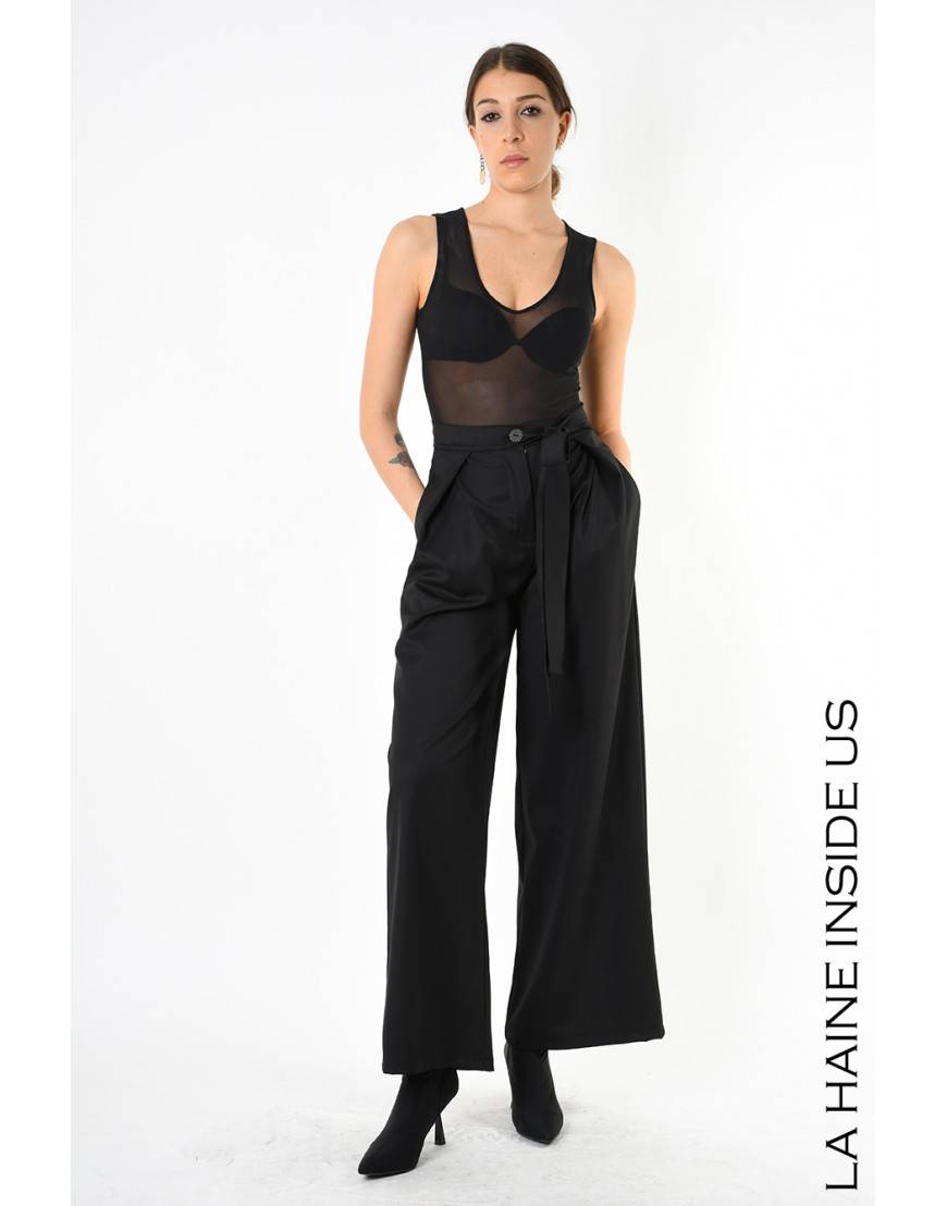 La haine inside us 4B LW829 PANTALONE Nero Vendita