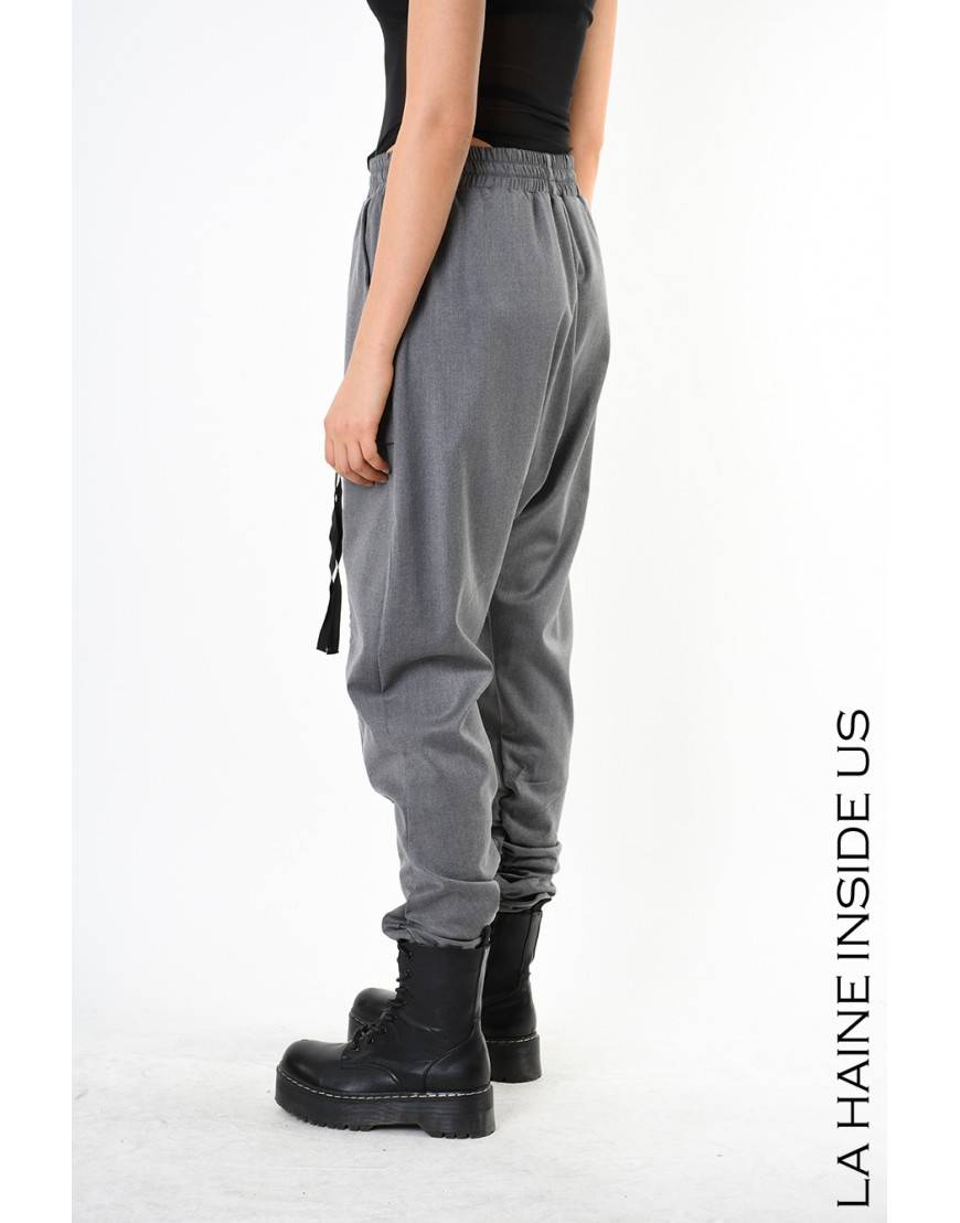 La haine inside us 4B LW836 PANTALONE Grigio Pezzi Unici