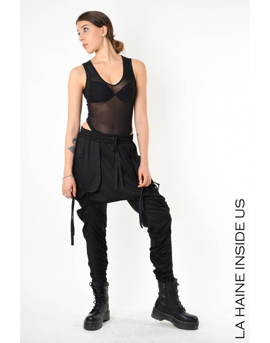 La haine inside us 4B LW836 PANTALONE Nero Soddisfazione Garantita