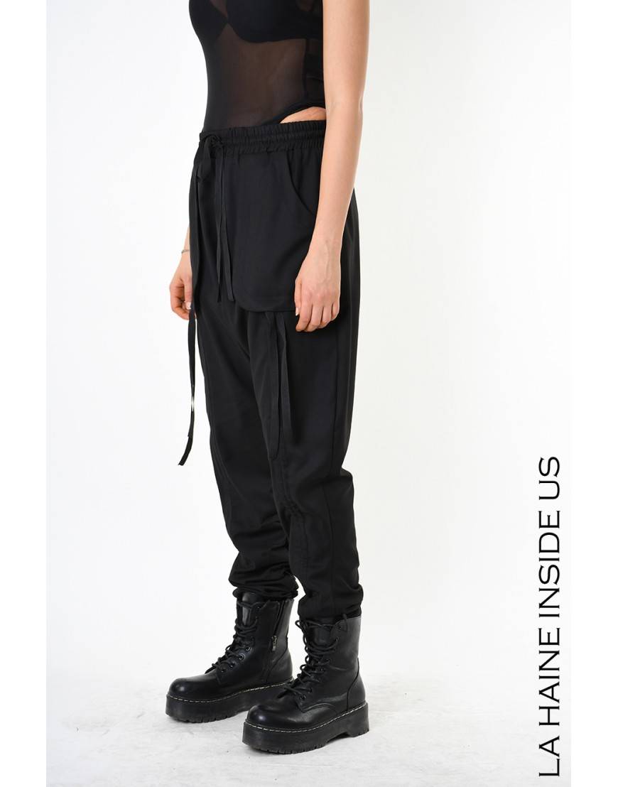 La haine inside us 4B LW836 PANTALONE Nero Soddisfazione Garantita