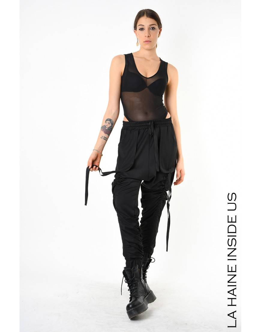La haine inside us 4B LW836 PANTALONE Nero Soddisfazione Garantita