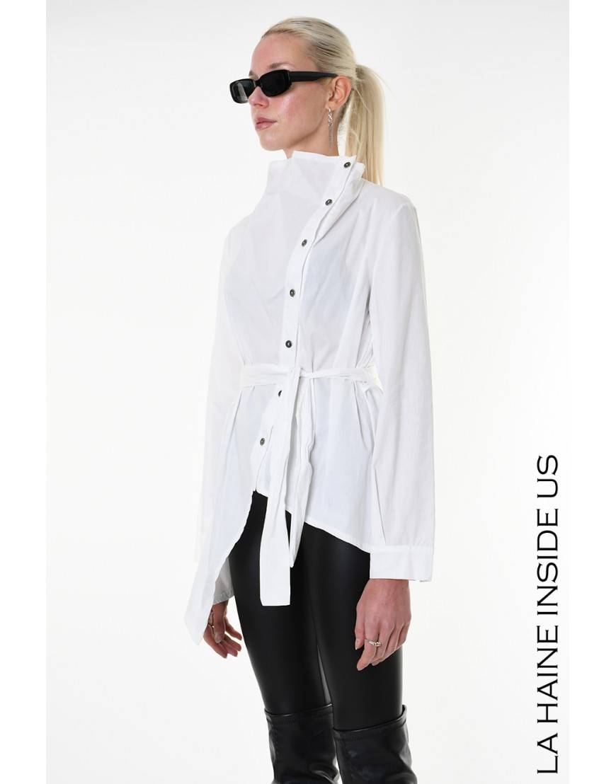 La haine inside us 4V LW911 CAMICIA Bianco Presa