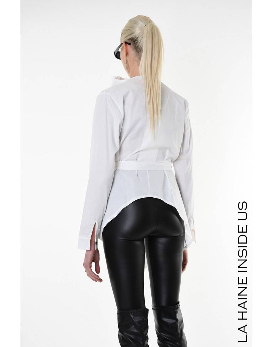 La haine inside us 4V LW911 CAMICIA Bianco Presa