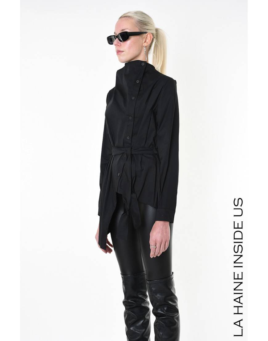 La haine inside us 4V LW911 CAMICIA Nero Sconto