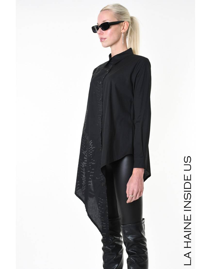 La haine inside us 4V LW912 CAMICIA Nero Offerta