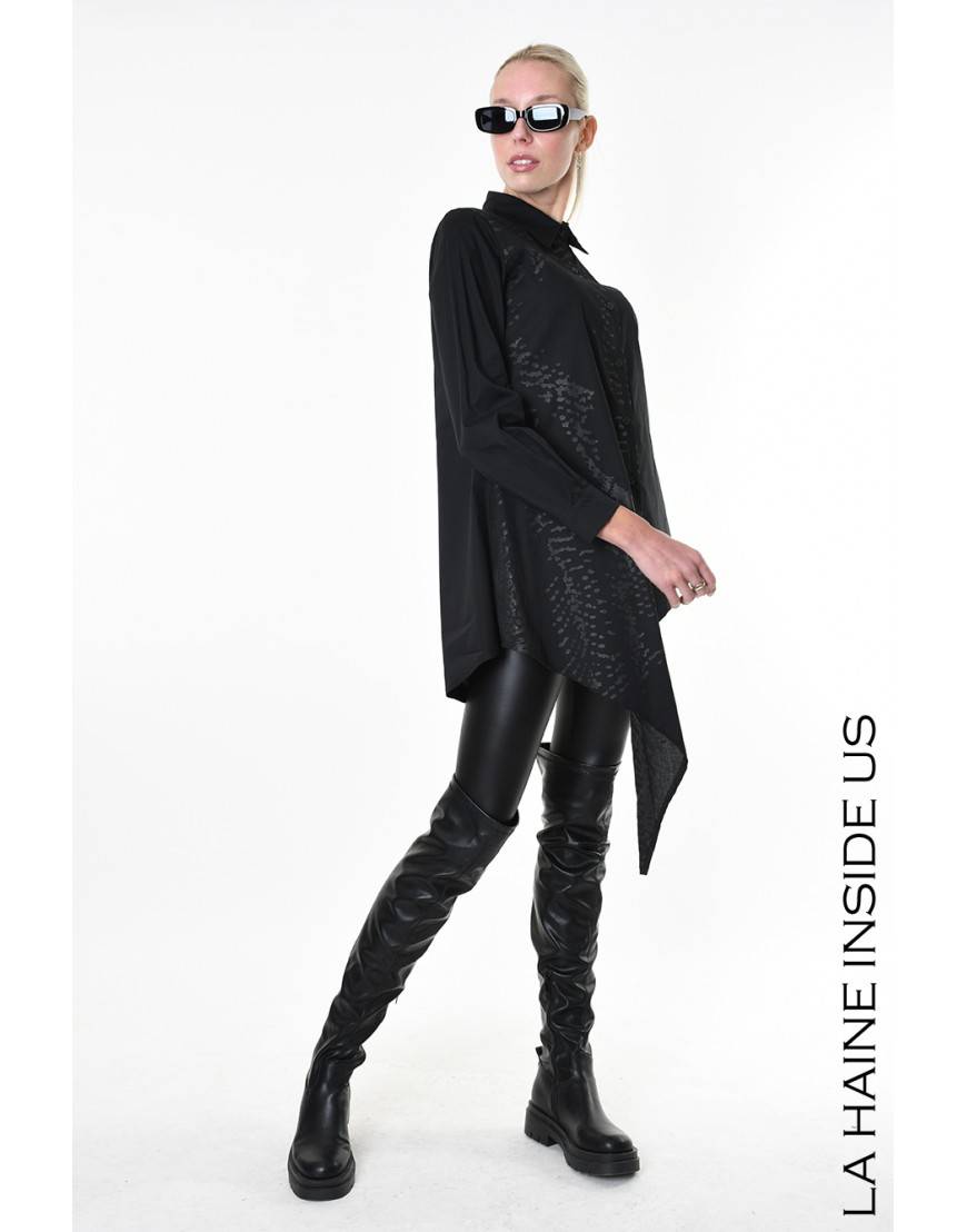 La haine inside us 4V LW912 CAMICIA Nero Offerta