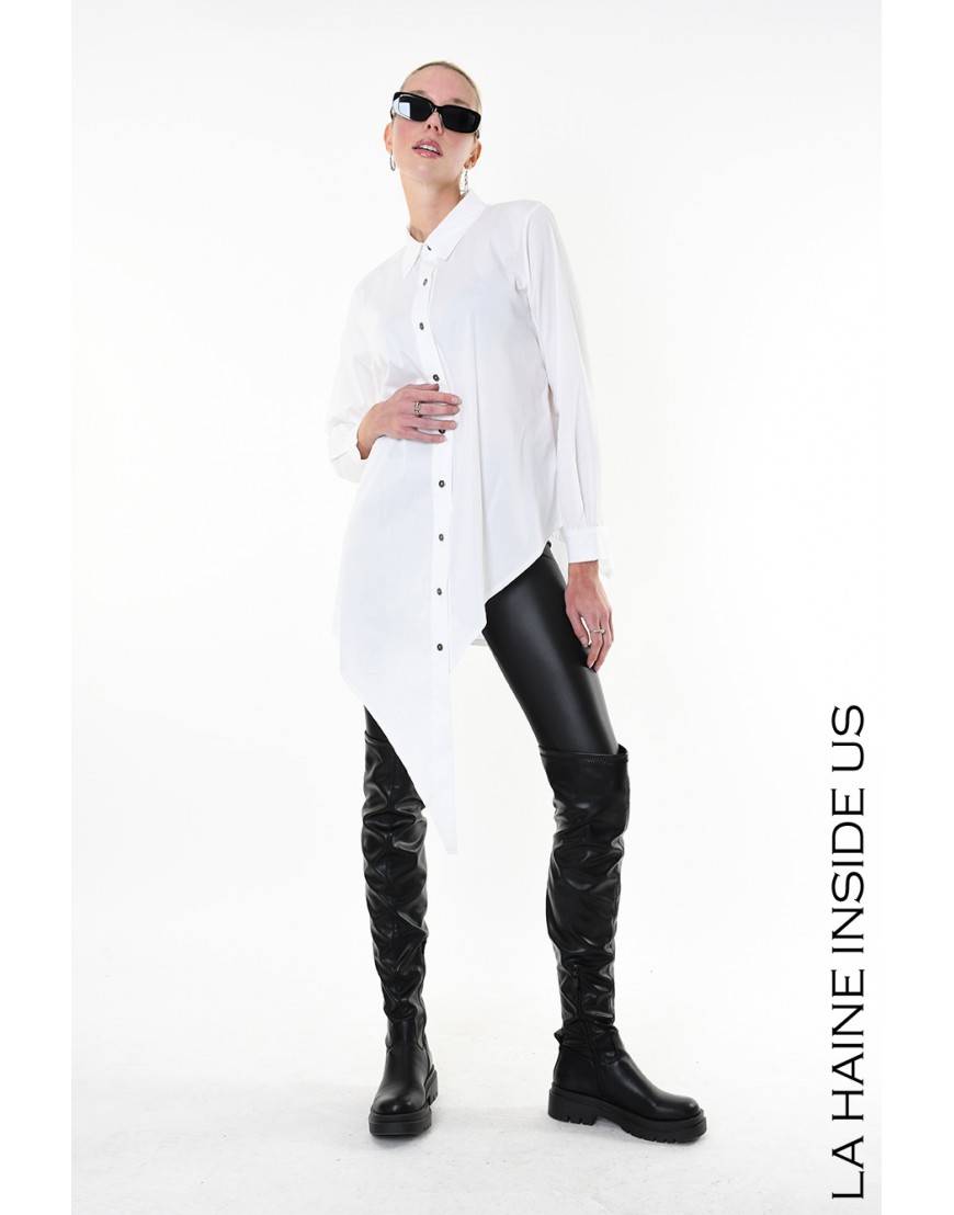 La haine inside us 4V LW913 CAMICIA Bianco Economico
