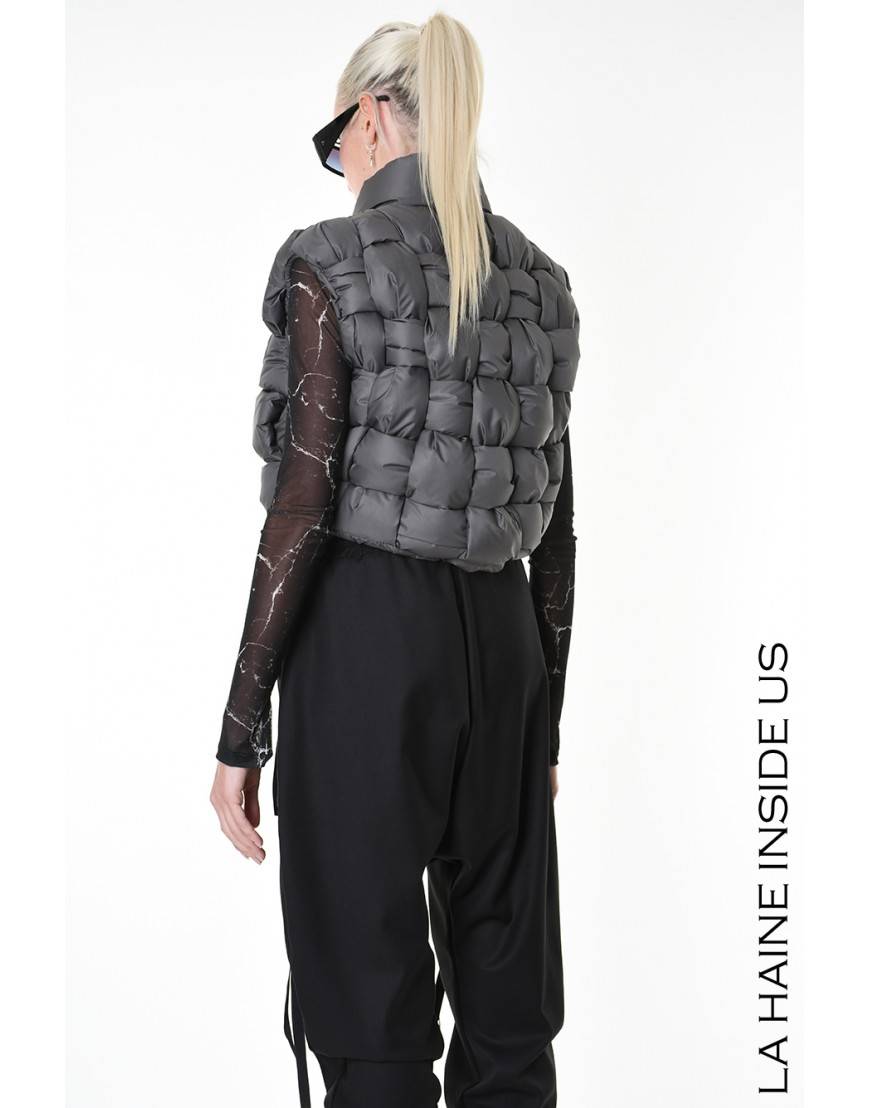 La haine inside us 4P LW941 PETTORINA UNISEX D Fango Saldi Di Fabbrica