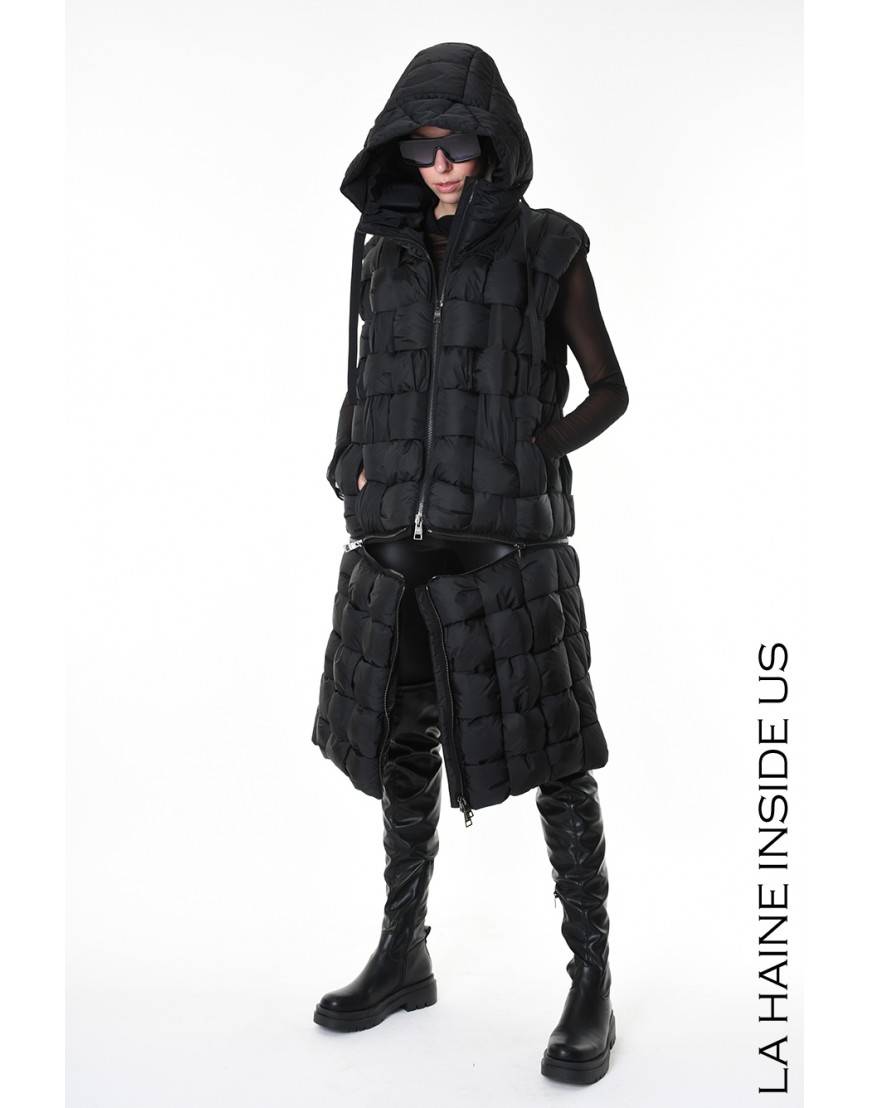 La haine inside us 4P LW942 PIUMINO UNISEX D Nero Negozio
