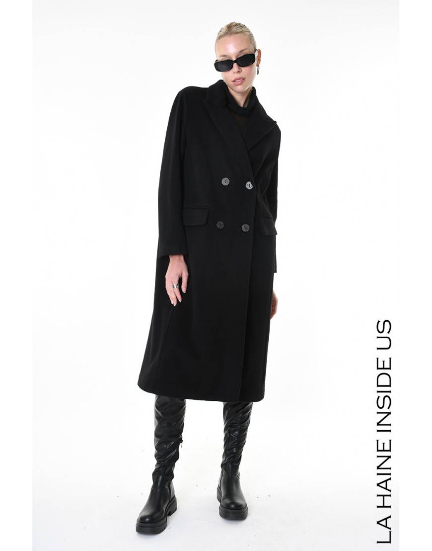 La haine inside us 4R LW810 CAPPOTTO Nero Nuova