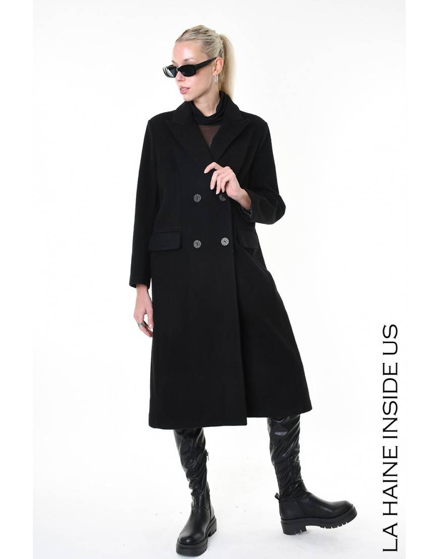 La haine inside us 4R LW810 CAPPOTTO Nero Nuova
