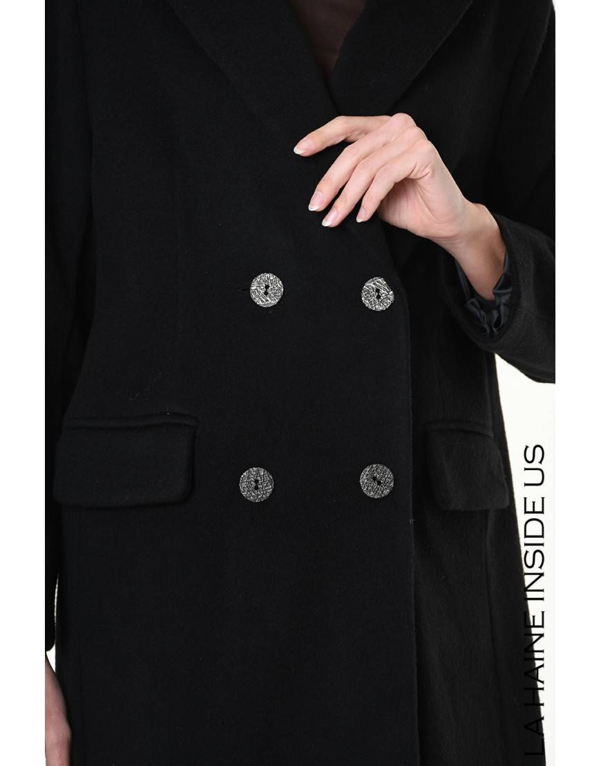 La haine inside us 4R LW810 CAPPOTTO Nero Nuova