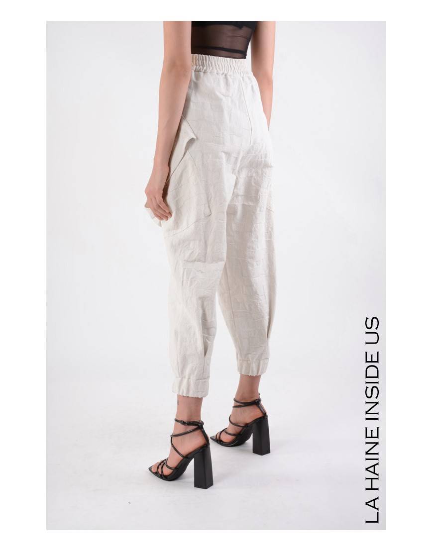 La haine inside us 4B LW646 PANTALONE Bianco Vendite stagionali