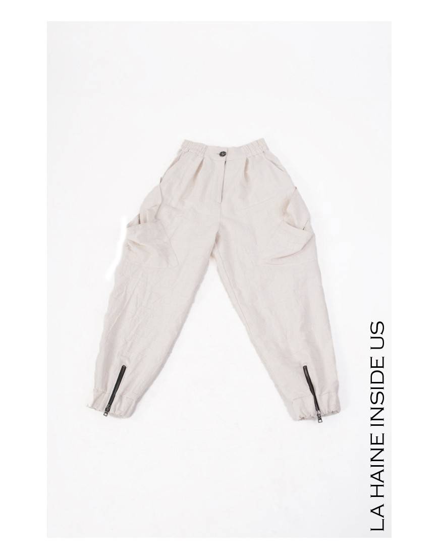 La haine inside us 4B LW646 PANTALONE Bianco Vendite stagionali