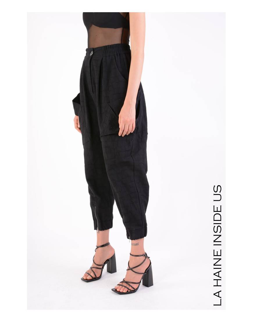 La haine inside us 4B LW646 PANTALONE Nero Black Friday