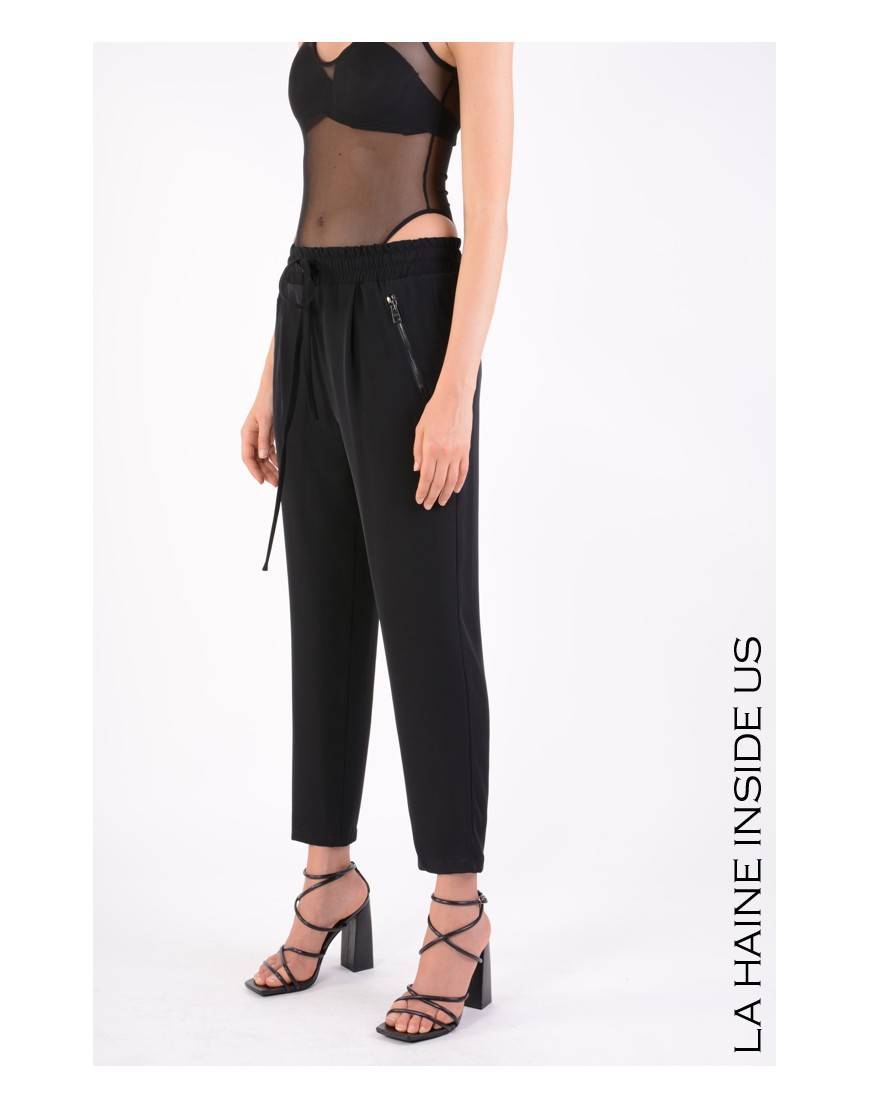 La haine inside us 4B LW667 PANTALONE Nero Offerta natalizia