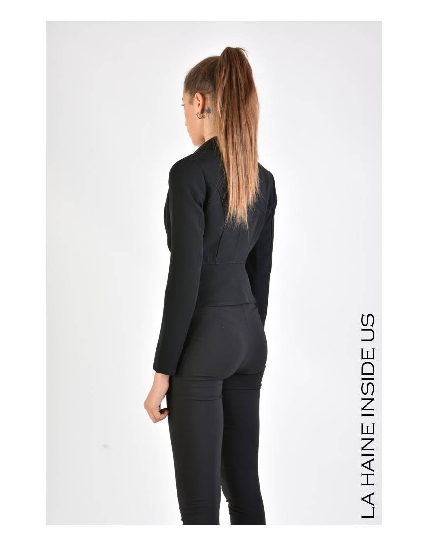 La haine inside us 4B LW669 GIACCA Nero Offerta Pasqua