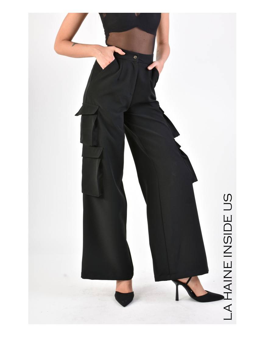 La haine inside us 4B LW671 PANTALONE Nero Offerta Giorno del Papà