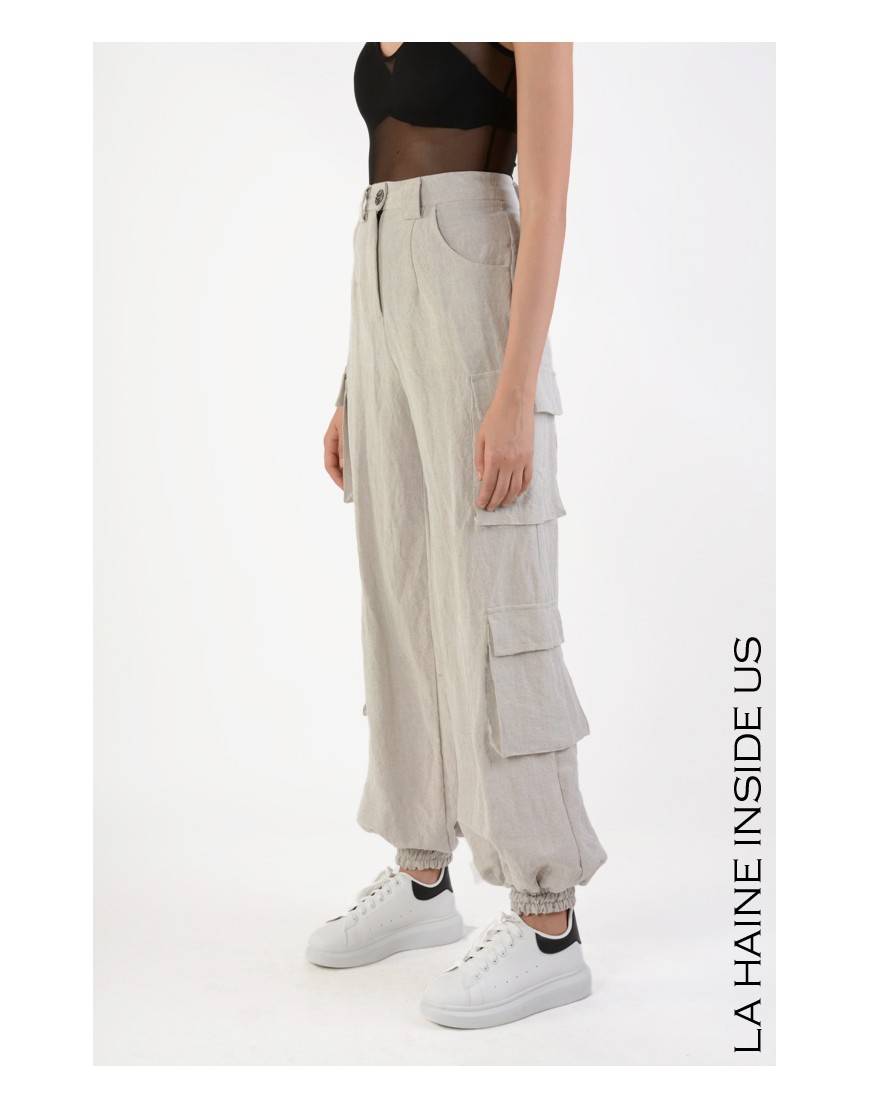 La haine inside us 4B LW702 PANTALONE Sabbia Bestseller