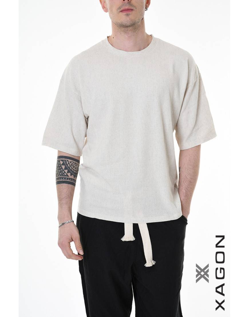 La haine inside us T-SHIRT 2JX2557 Beige Fino al 50% di sconto