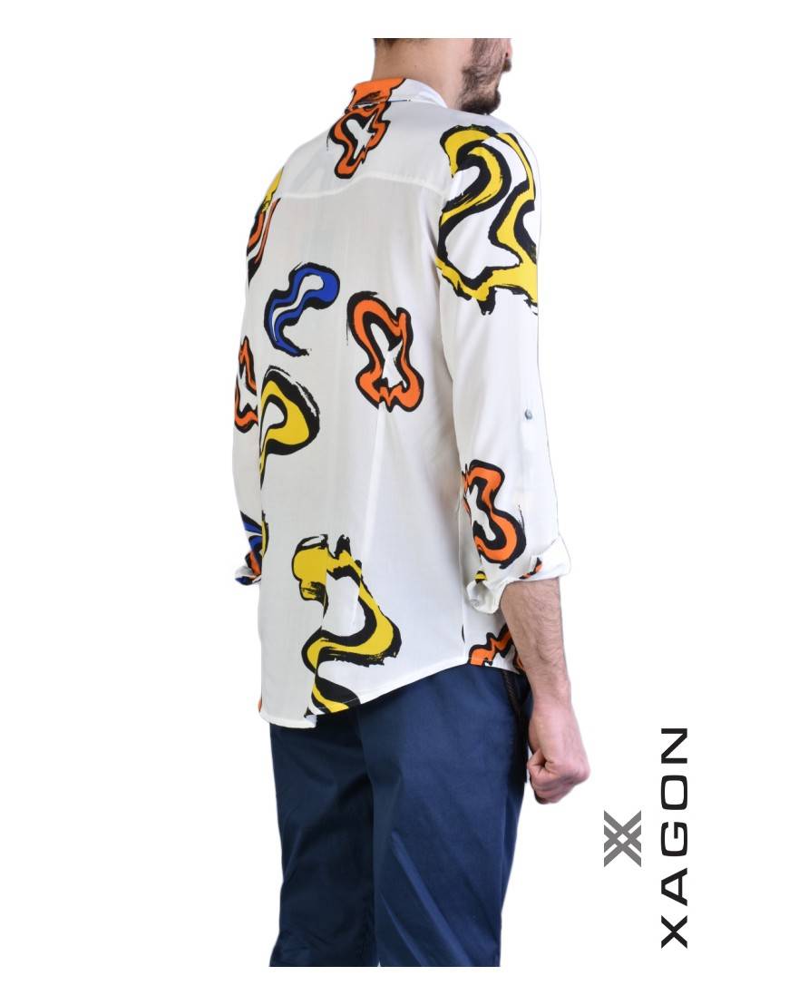 La haine inside us CAMICIA V881SD Bianco Fino al 55% di sconto